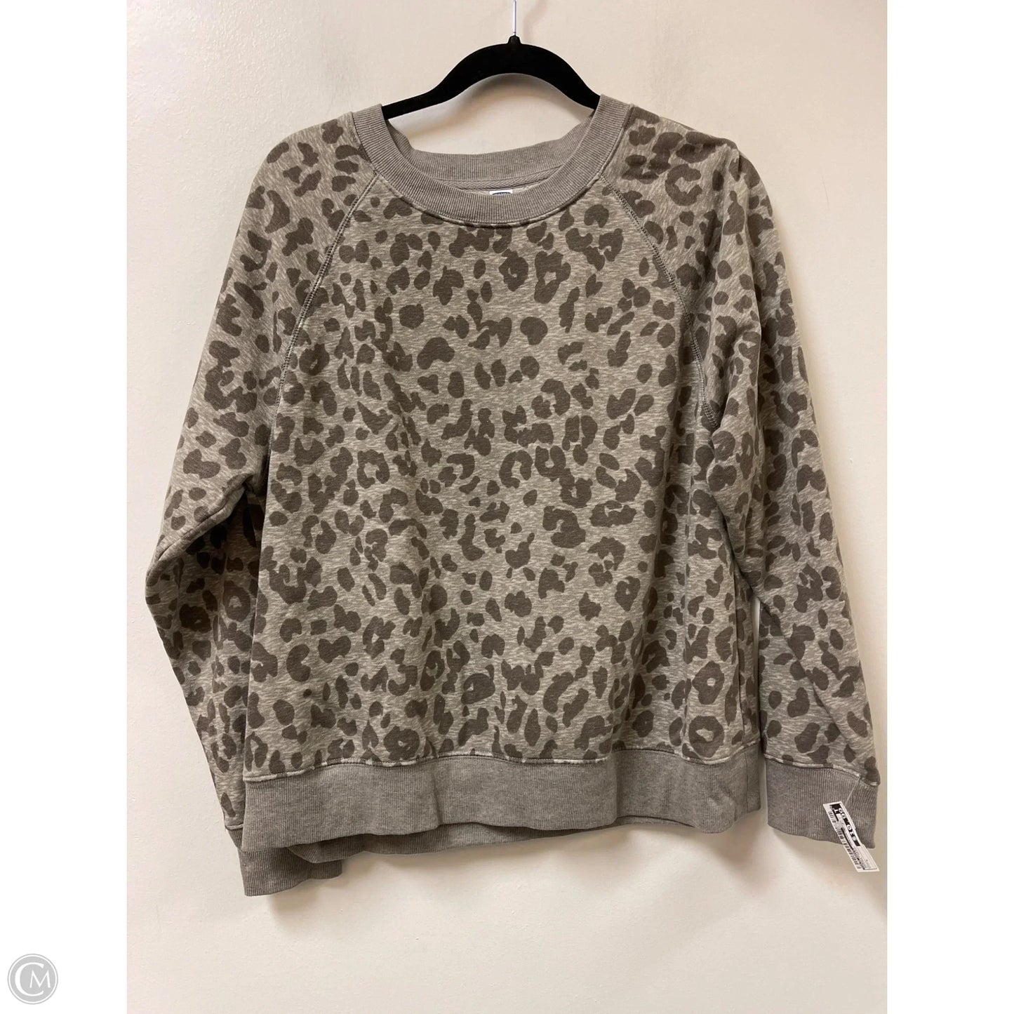 Sweatshirt Crewneck By Old Navy In Animal Print, Size: L