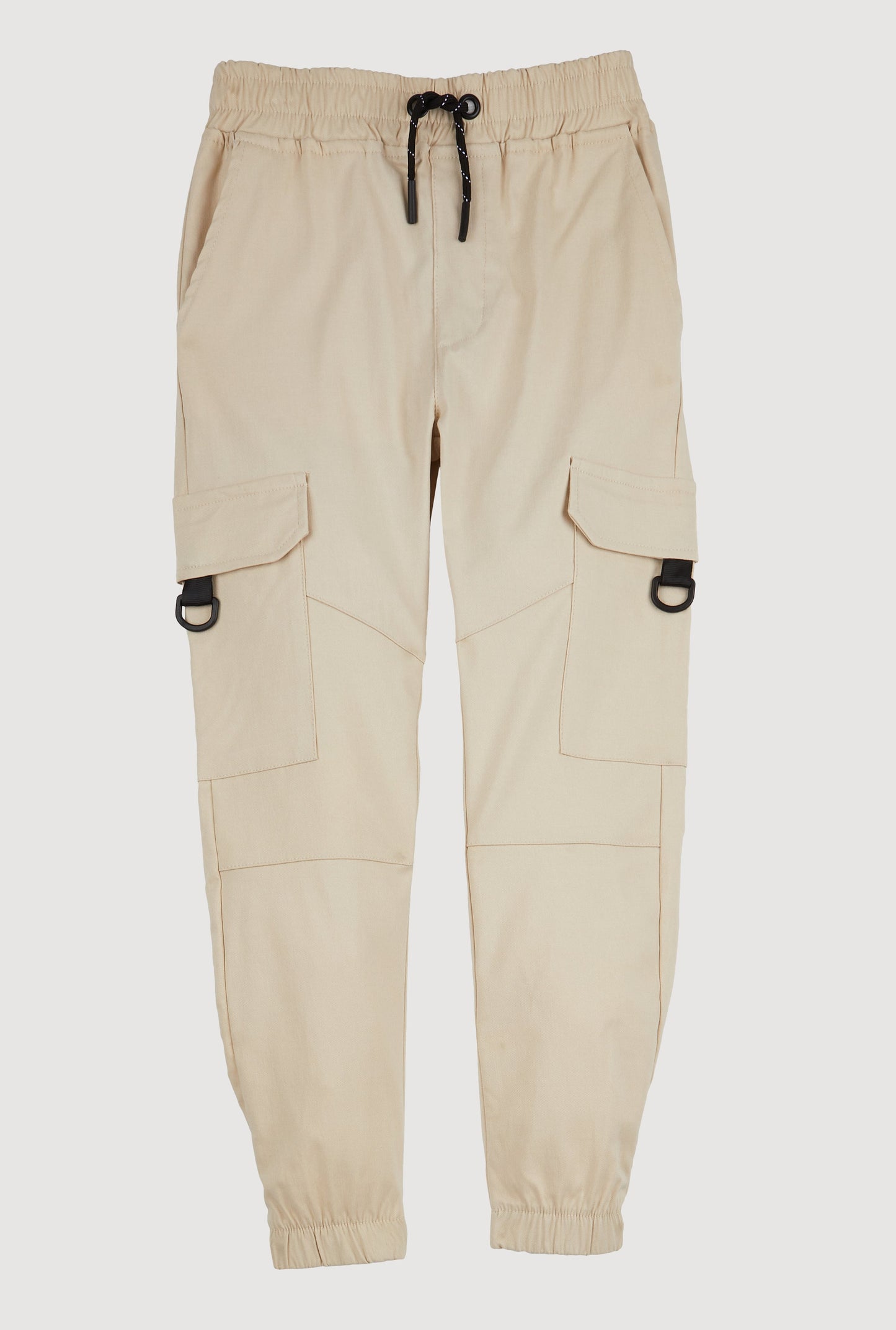 Boys Drawstring D Ring Cargo Joggers
