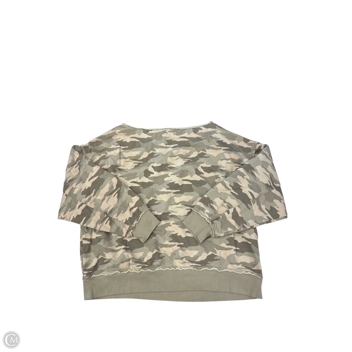 Sweatshirt Crewneck By American Eagle In Camouflage Print, Size: Xl