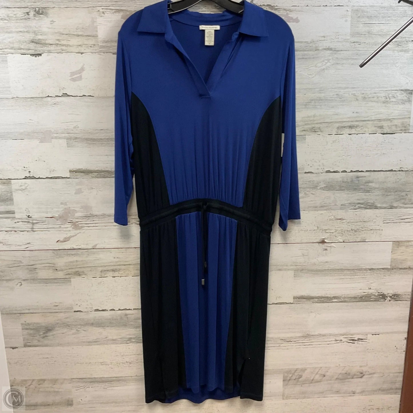 Dress Casual Short By White And Warren In Black & Blue, Size: M