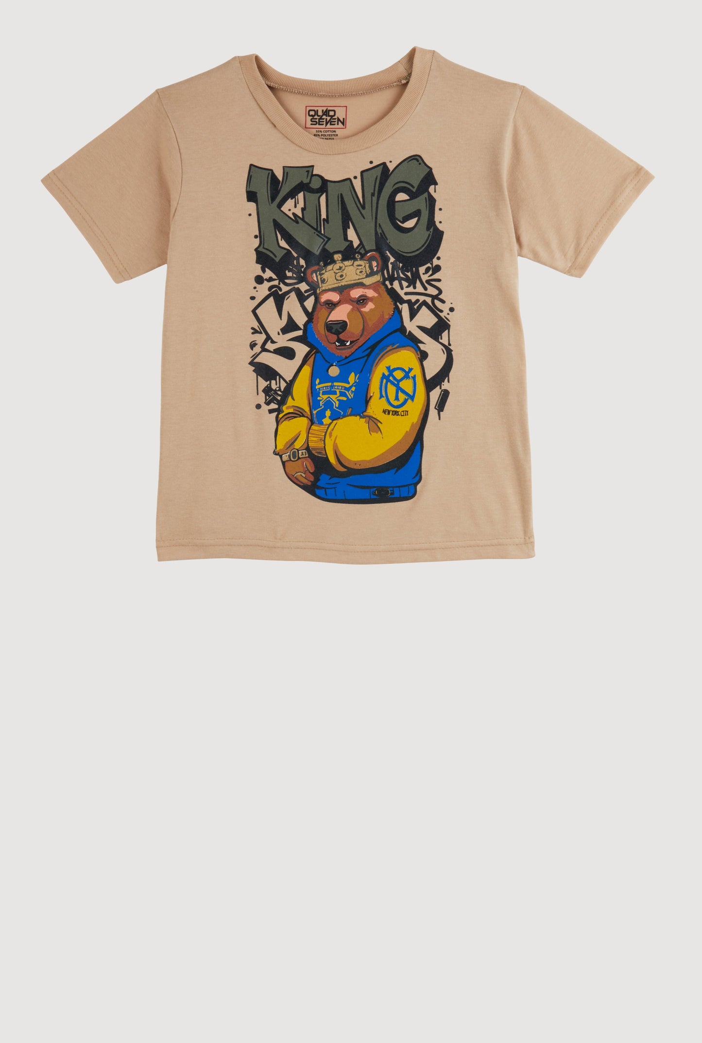 Boys King Bear Graphic Tee
