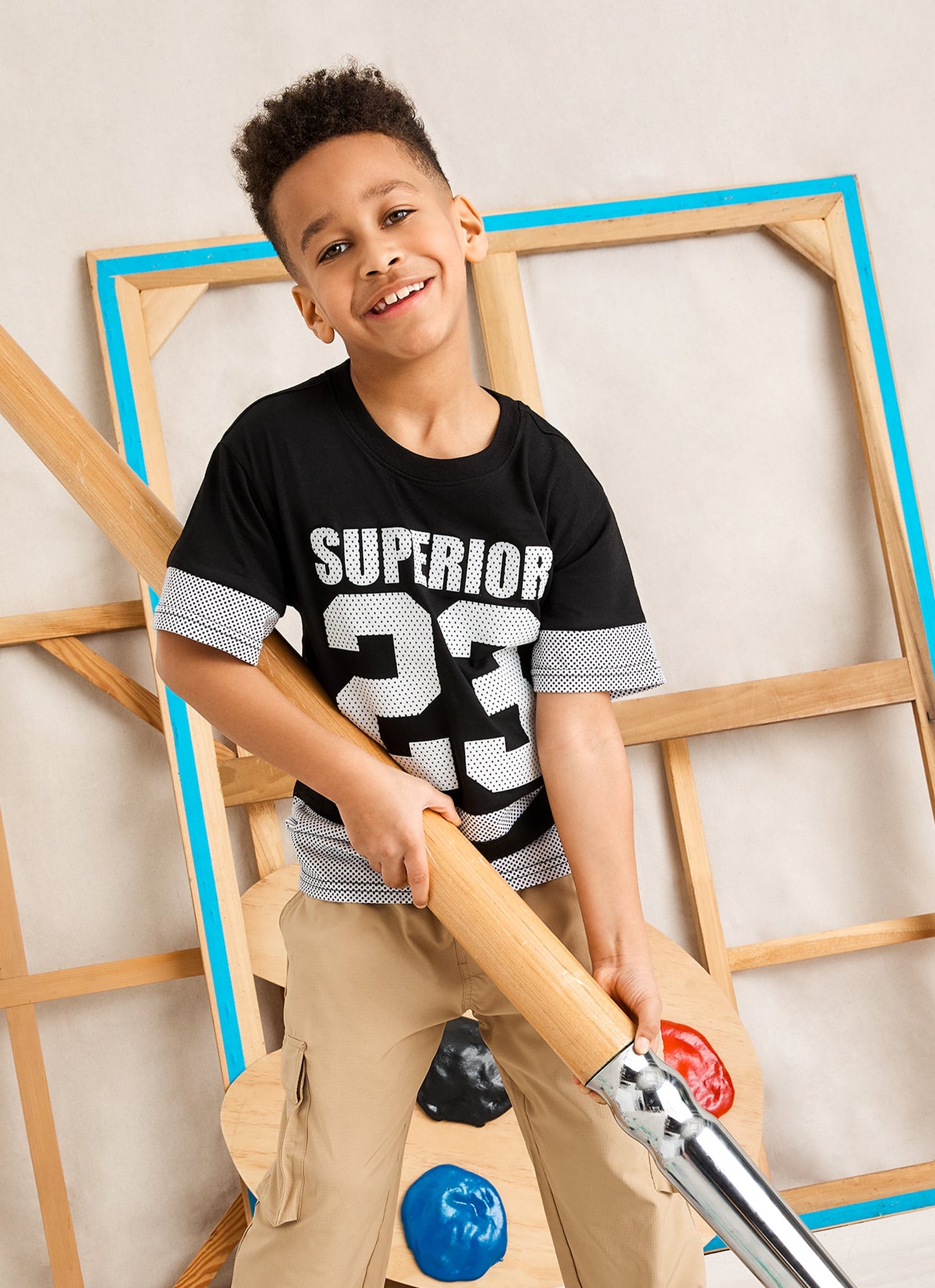 Boys Superior 23 Color Block Graphic Tee