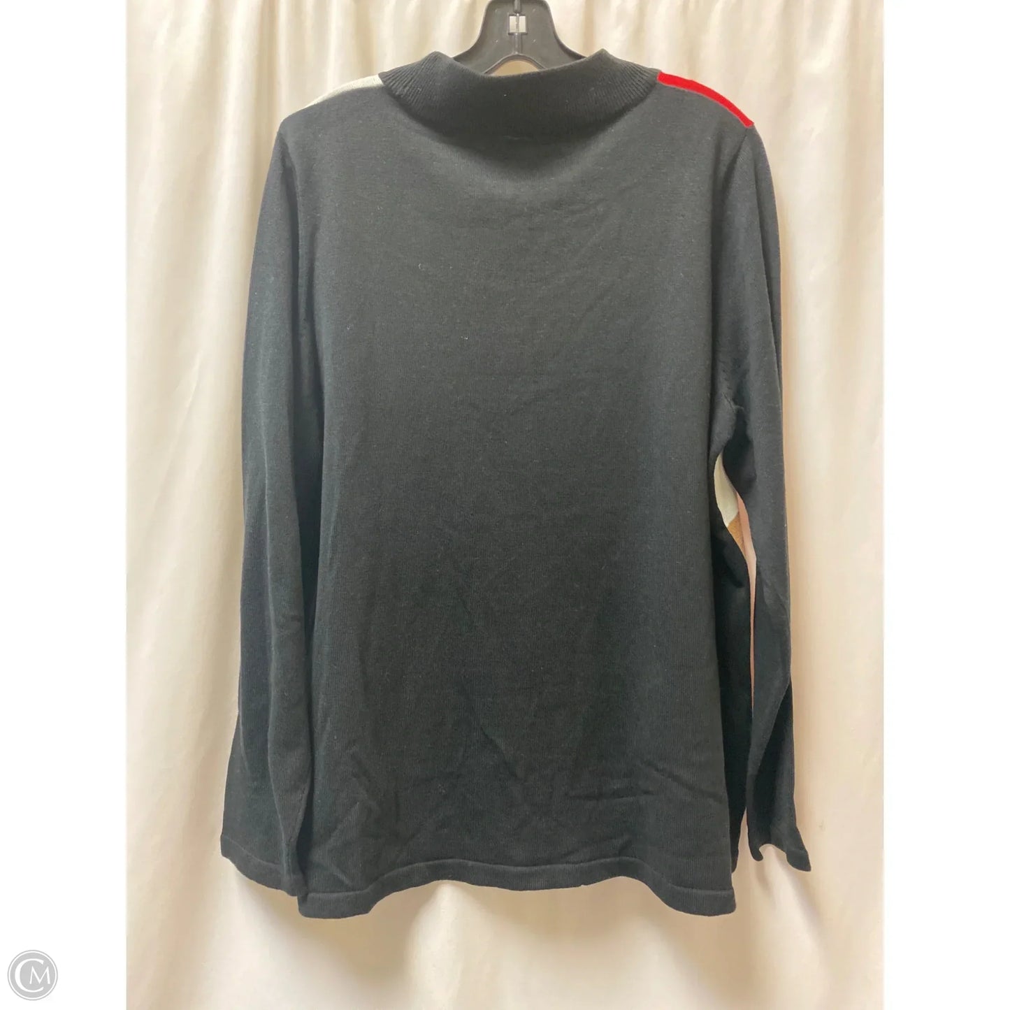 Sweater By Allison Daley In Black, Size: 1x