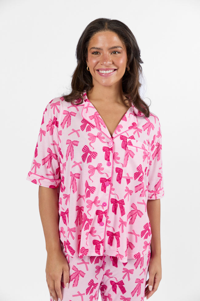 Good To Get Away In Put A Bow On It Pajama Top FINAL SALE