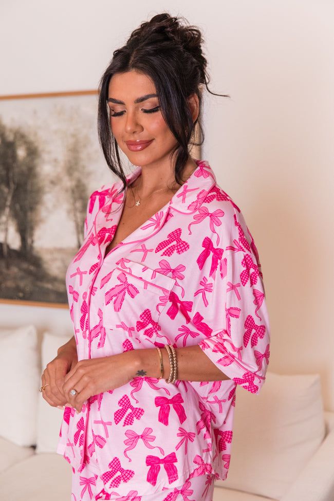 Good To Get Away In Put A Bow On It Pajama Top FINAL SALE