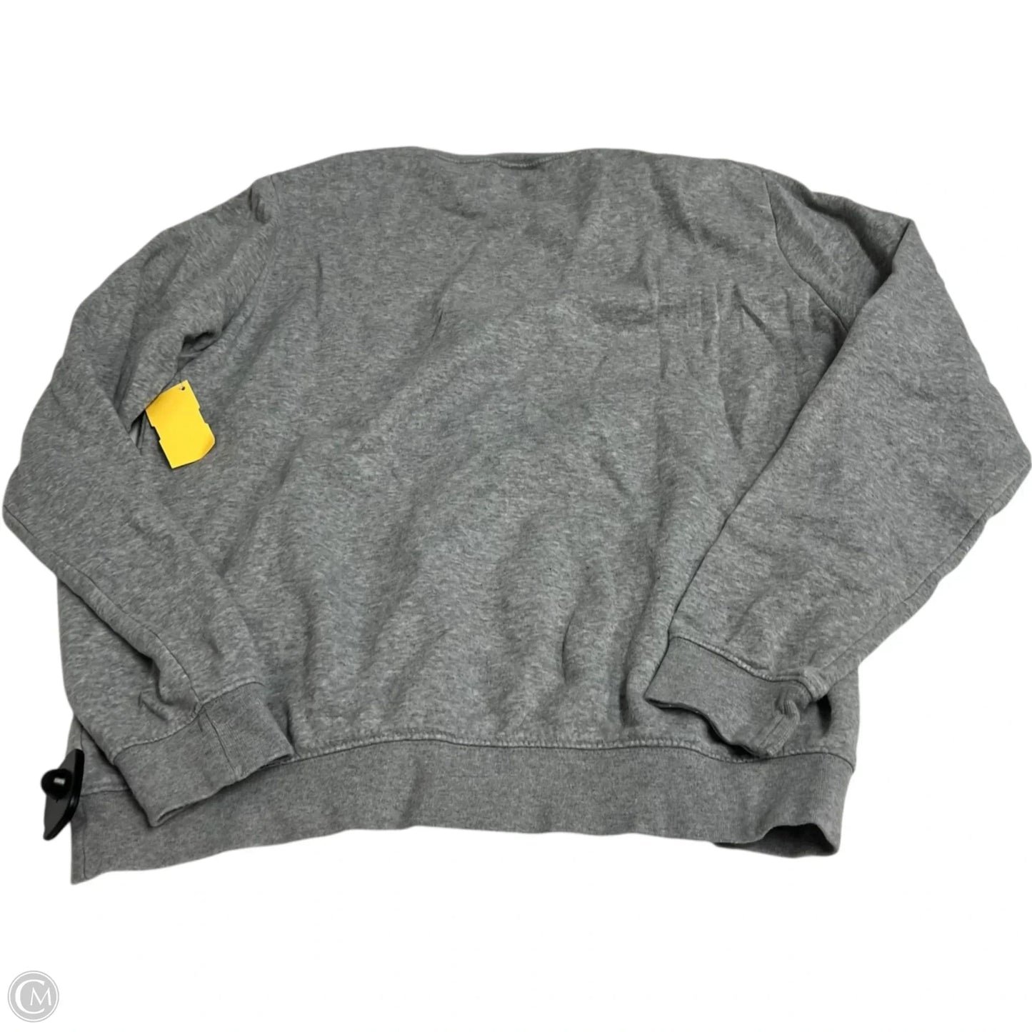 Athletic Sweatshirt Crewneck By Nike Apparel In Grey, Size: L