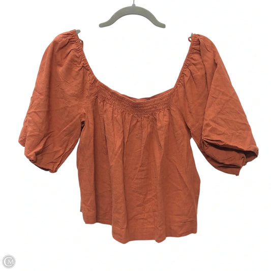 Top Short Sleeve By Sanctuary In Brown, Size: Xs