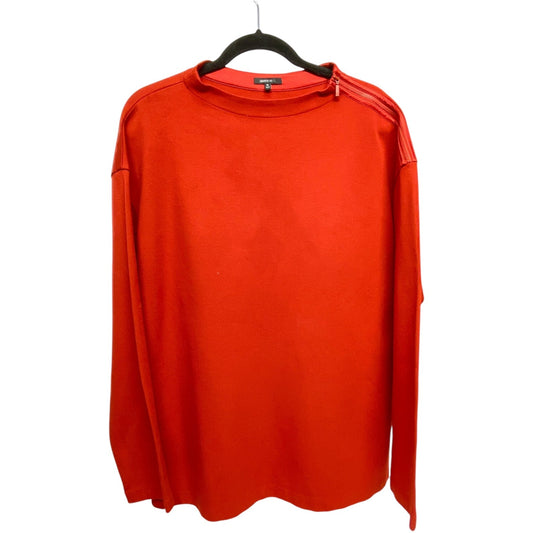Top Long Sleeve Designer By Lafayette 148 In Red, Size: Xl