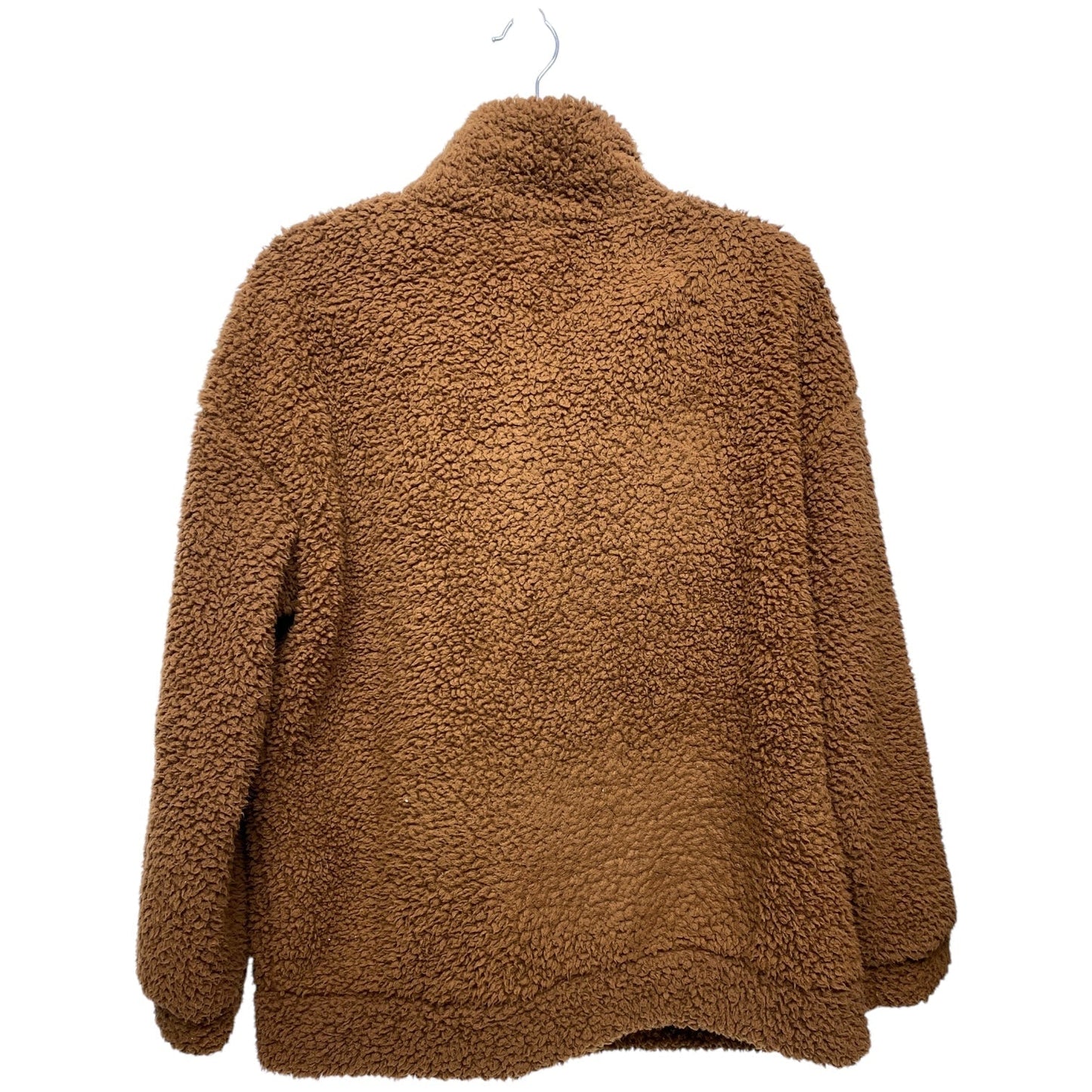 Jacket Faux Fur & Sherpa By Clothes Mentor In Brown, Size: L