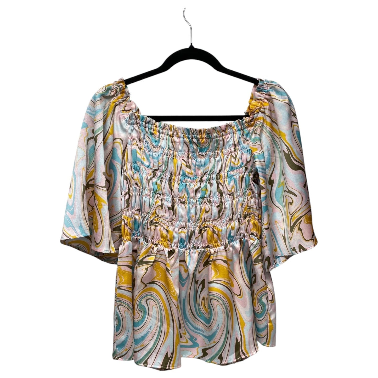 Top 3/4 Sleeve By Chenault In Multi, Size:M